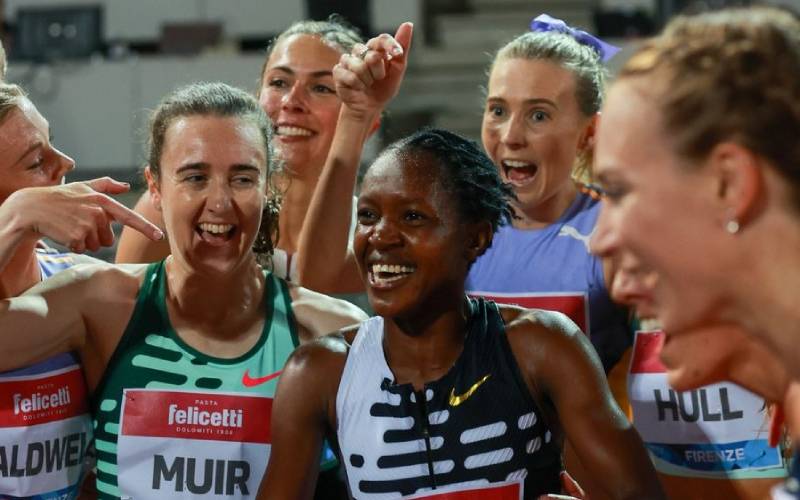 Three-time Olympic Champion Faith Kipyegon credits sisterhood for her success on the track